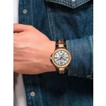 Automatic mechanical skeleton steel watch